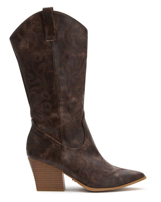 Alice Cowboy Boots Vintage Brown