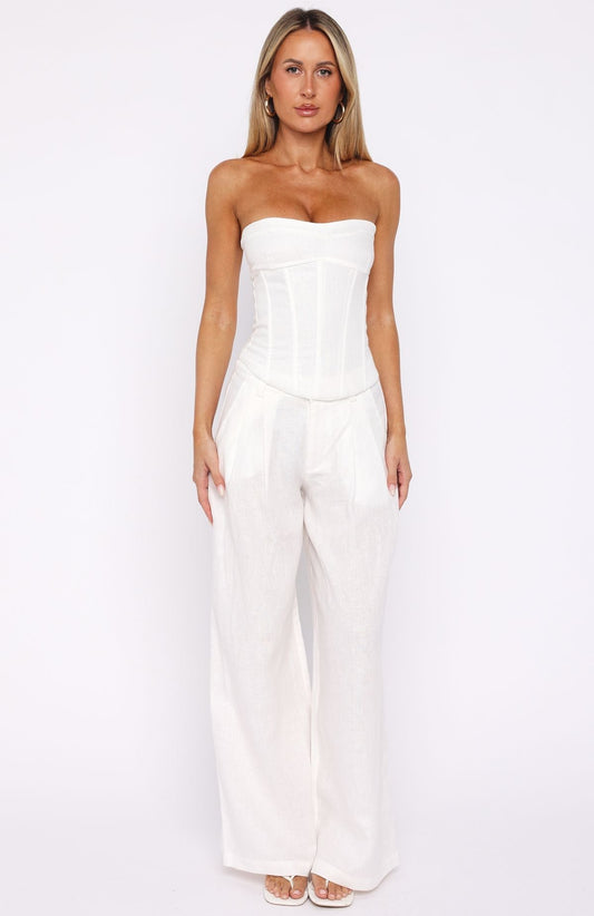 Unfinished Feelings Pants White