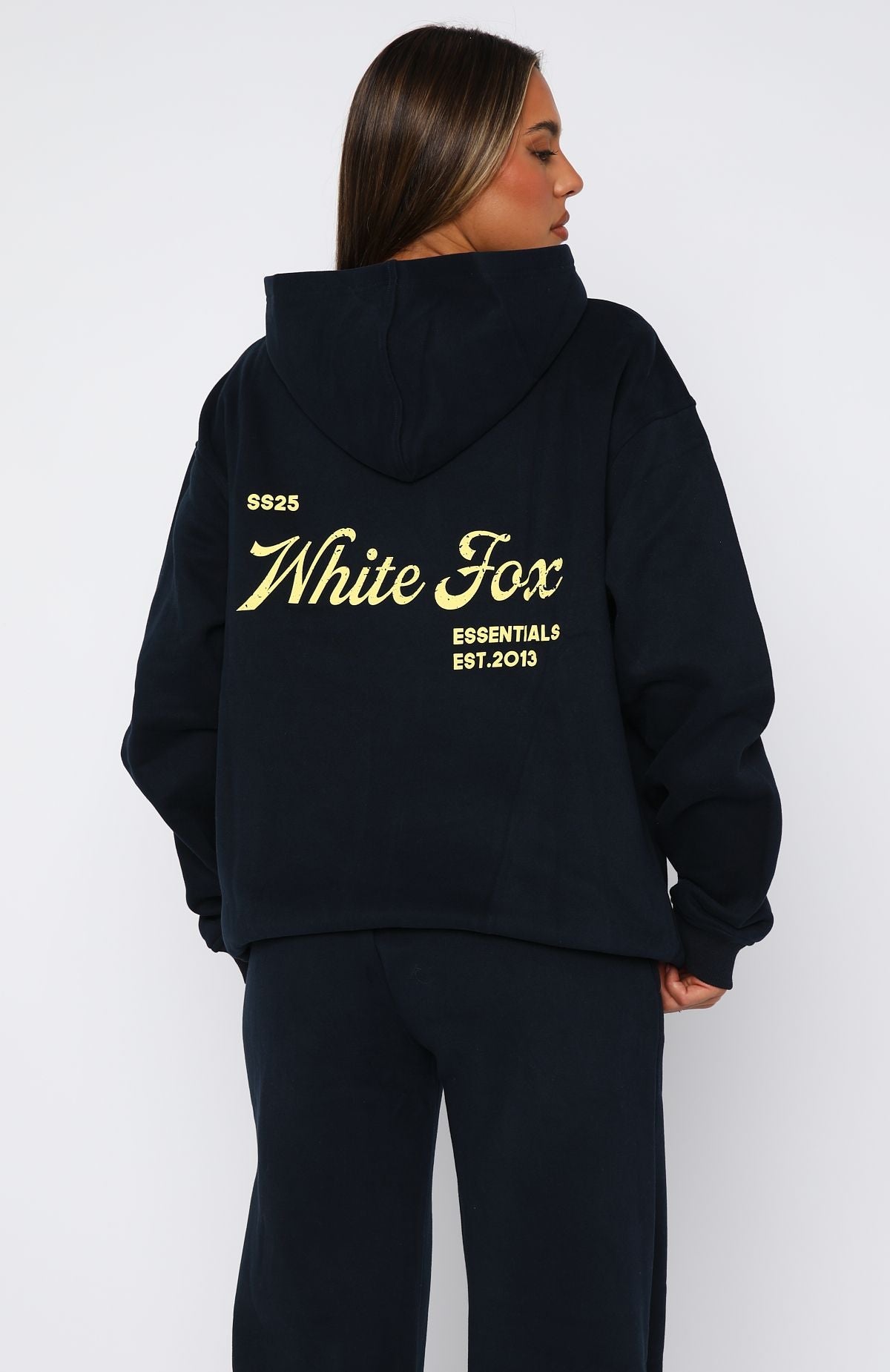 The Good Life Back Graphic Oversized Hoodie Navy