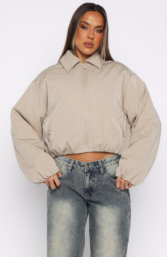 Back To Friends Jacket Sand