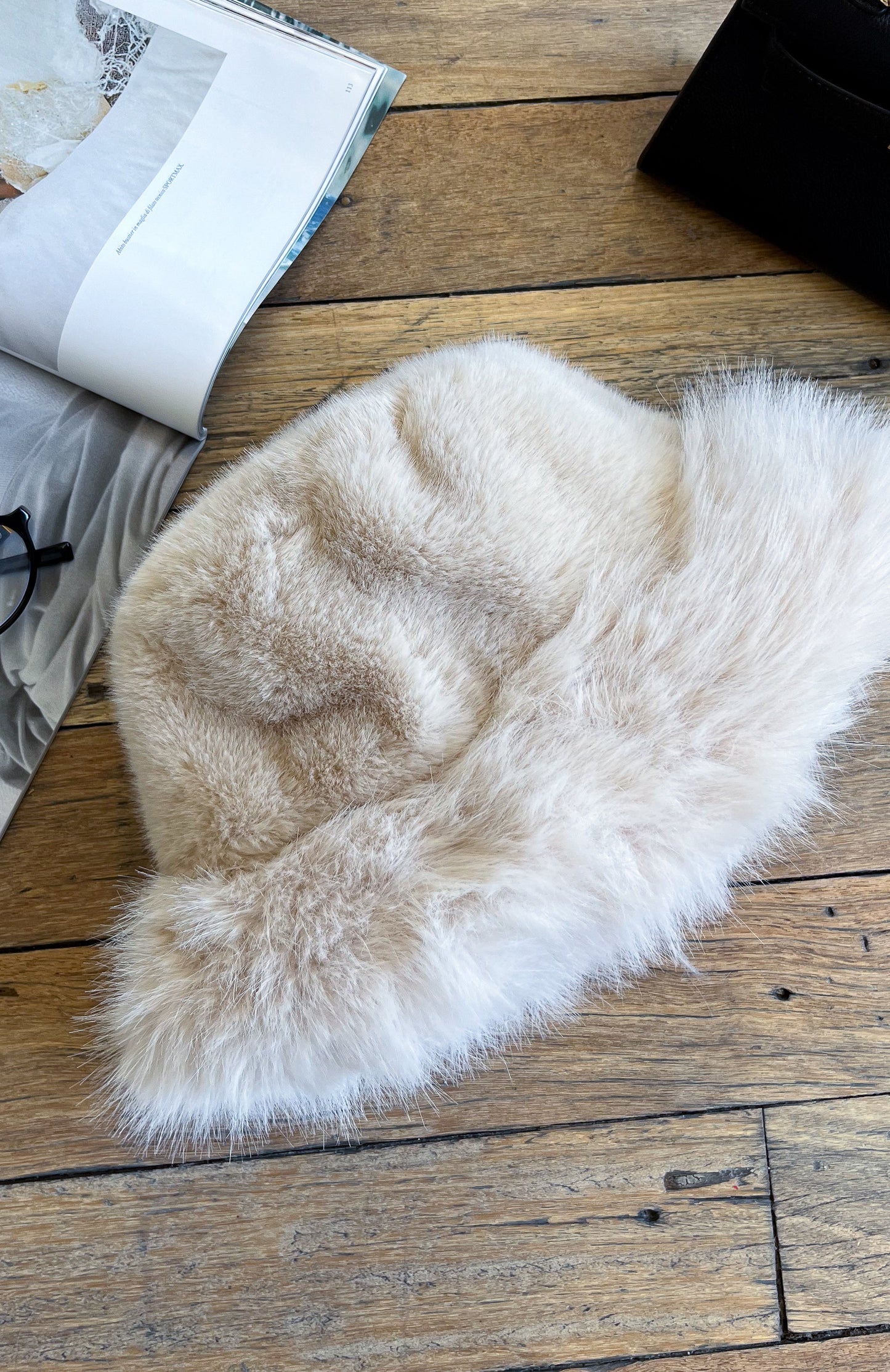 Trixie Faux Fur Hat Cream