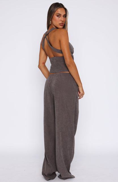Take A Stance Pants Charcoal