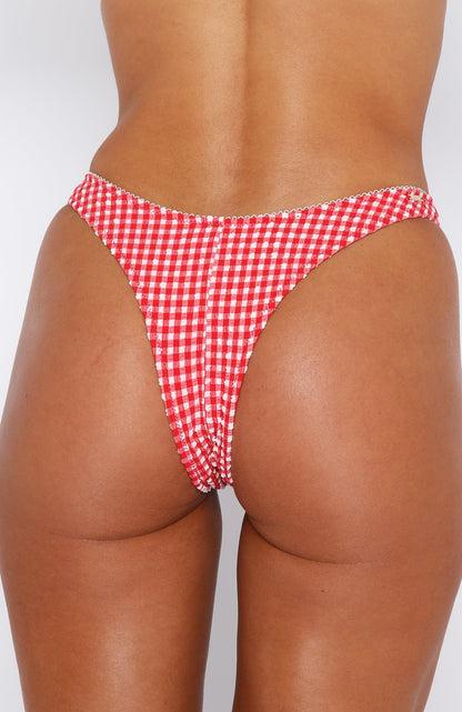Seashell Bottoms Red Gingham