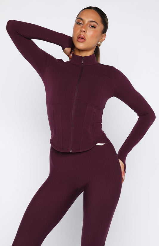 Kickoff Jacket Plum
