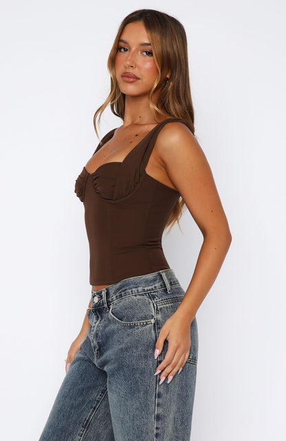 Chasing Shadows Bustier Chocolate