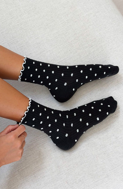 Worth Sharing 2 Pack Socks Cream/Black