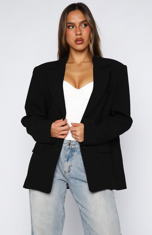 What's His Is Mine Blazer Black