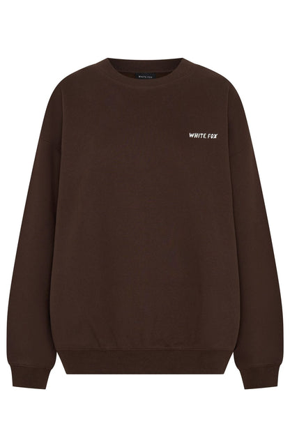 Test Drive Oversized Sweater Chocolate