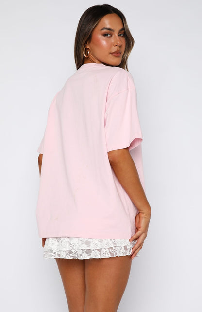 Got That Glow Oversized Tee Pink