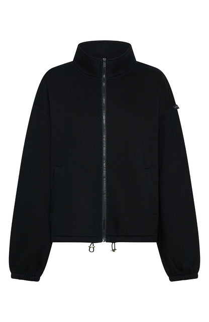 Don't Look Now Zip Front Sweater Black