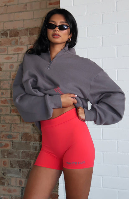 Caught Up With You Bike Shorts Red