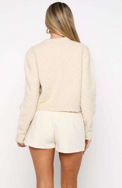 Layer Of Love Knit Cardigan Oat
