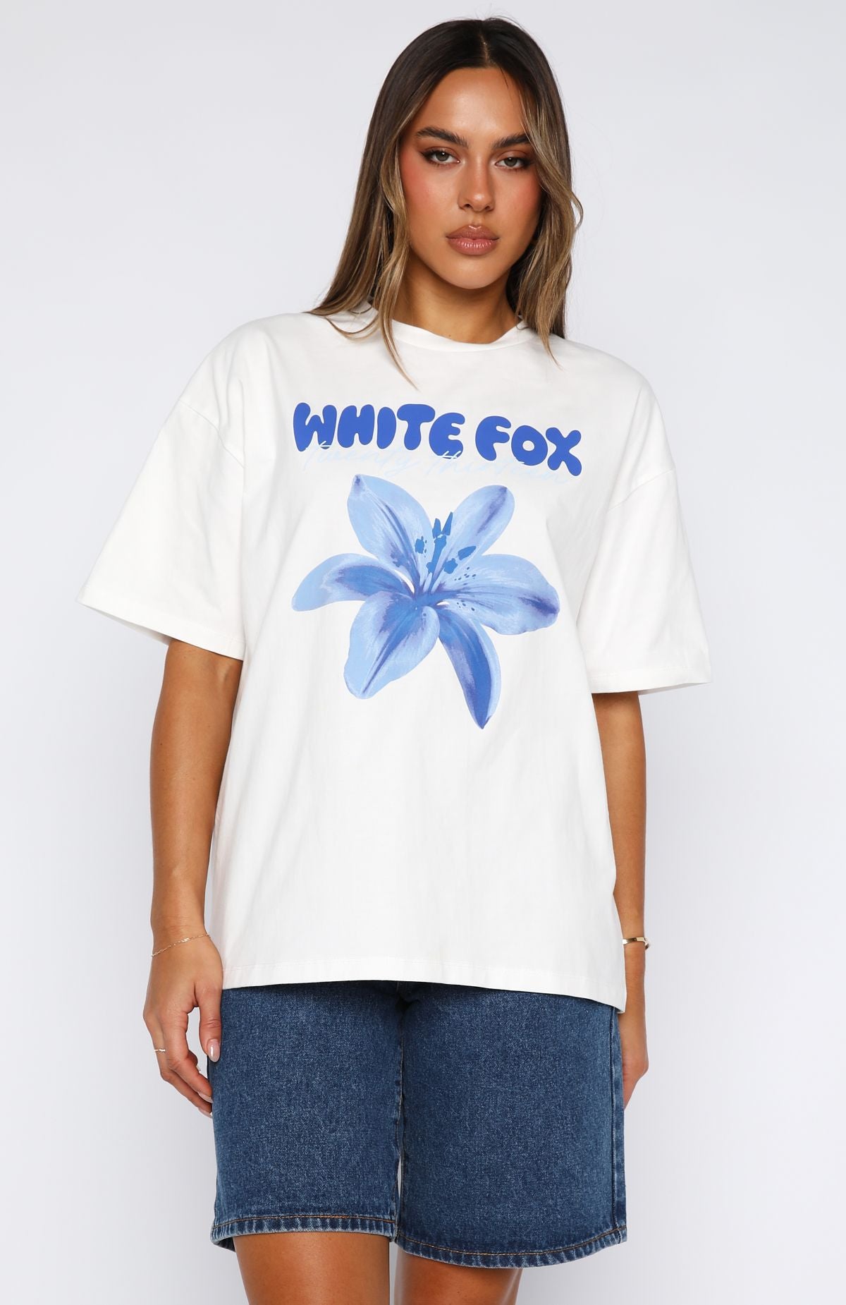 Got That Glow Oversized Tee White