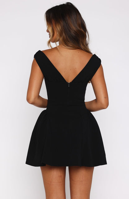 Pretty Problems Mini Dress Black