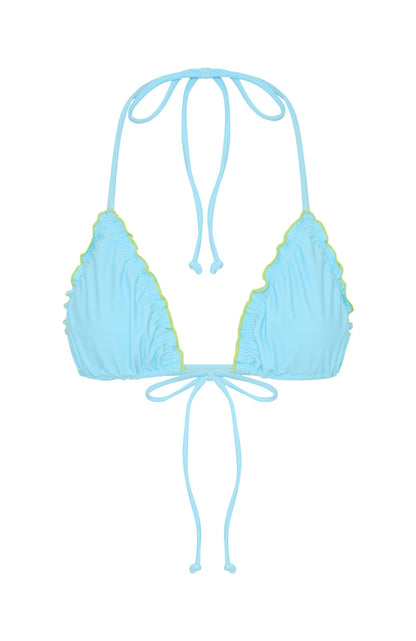 Kiss The Sun Bikini Top Malibu Blue
