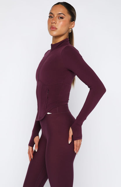 Kickoff Jacket Plum