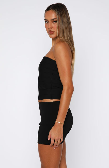 Thought I Was Dreaming Bandage Top Black