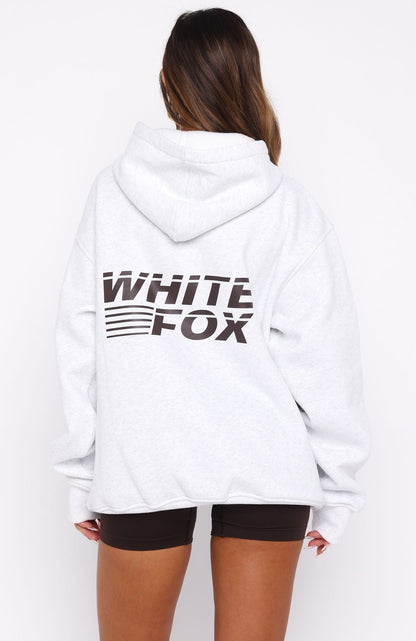 Name Of The Game Oversized Hoodie Grey Marle