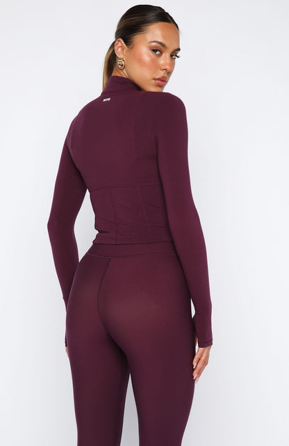 Kickoff Jacket Plum