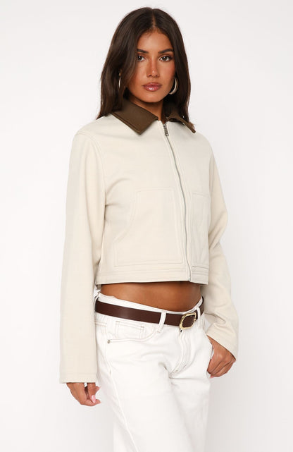 You Told Me Jacket Beige