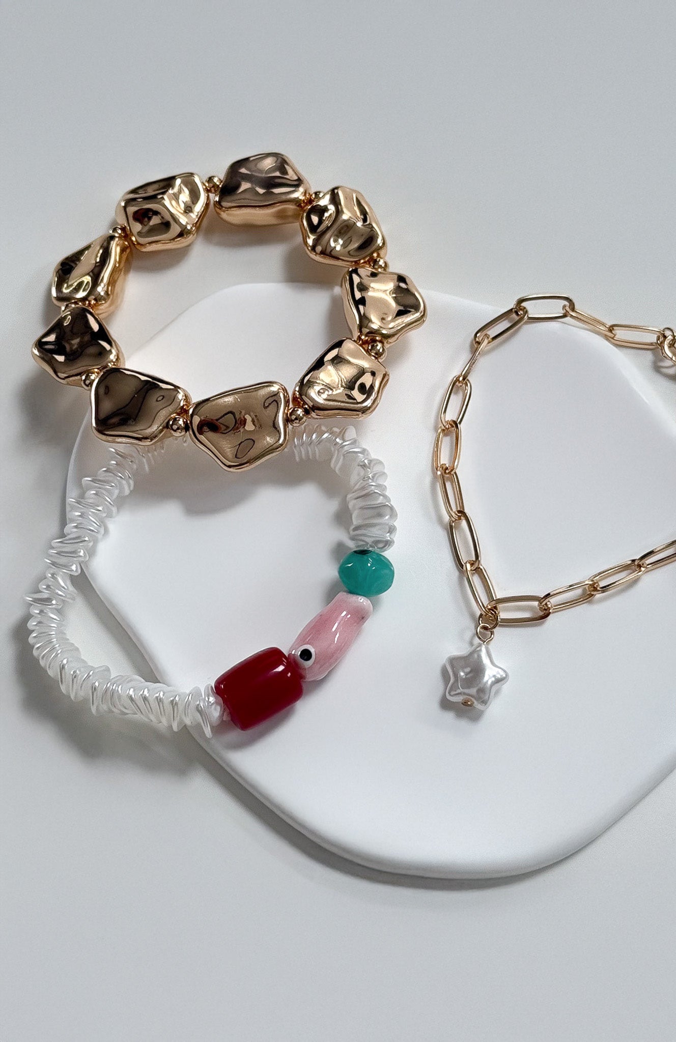 Aster Bracelet Set Gold