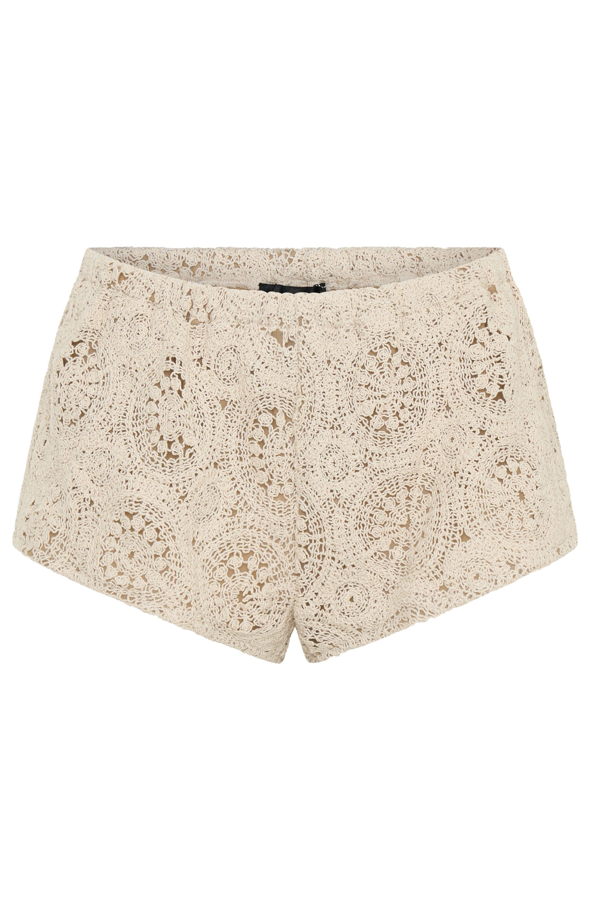 Athena Crochet Shorts Off White
