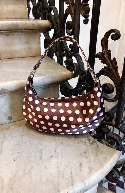 Aydin Shoulder Bag Chocolate Polka Dot