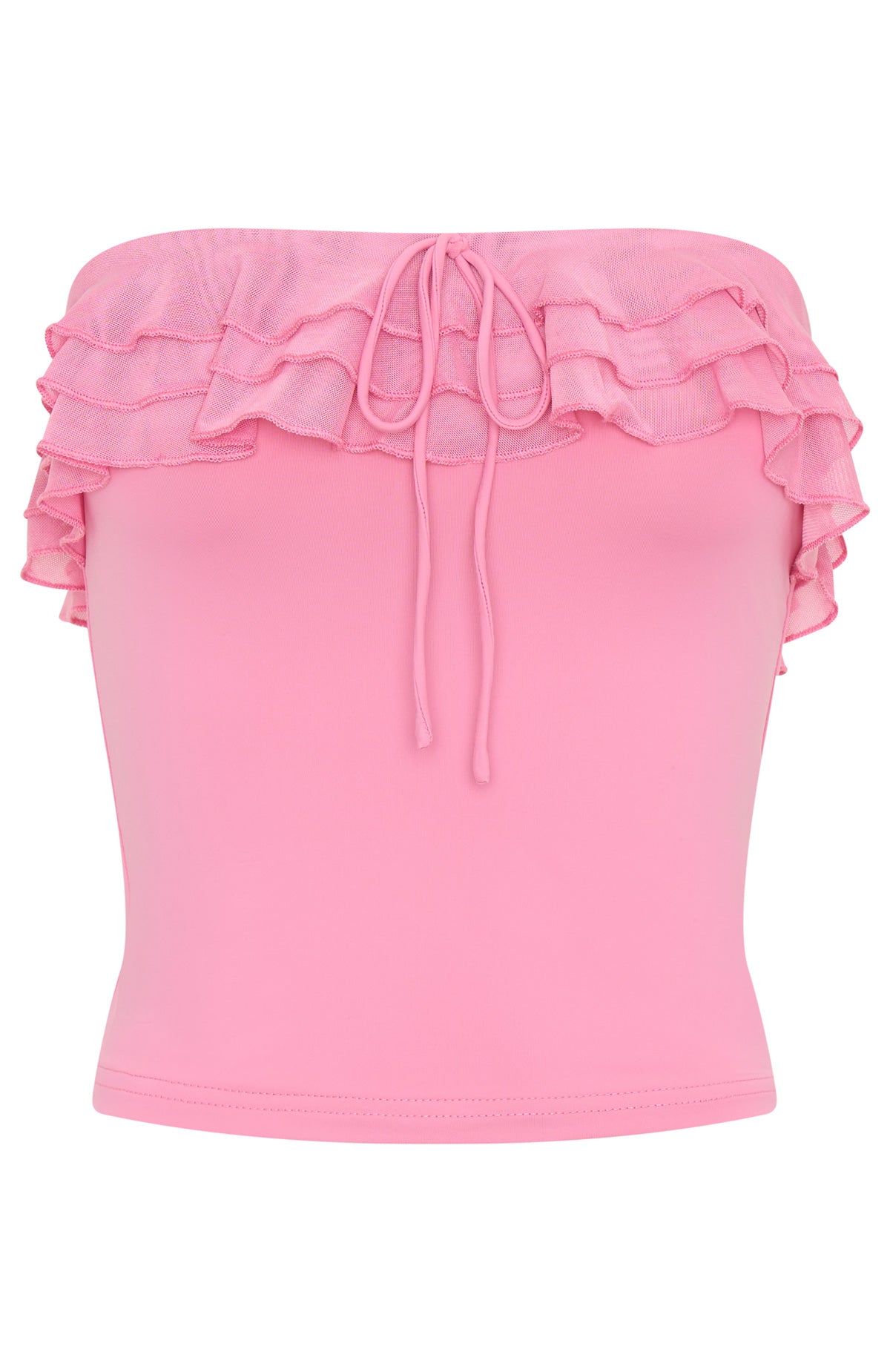 Baby, Come Over Strapless Top Pink