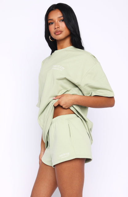 Can't Miss It Lounge Shorts Sage