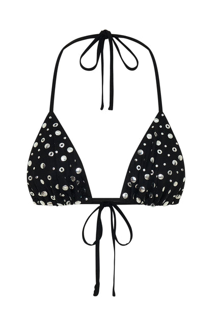 Festival Feels Embellished Top Black