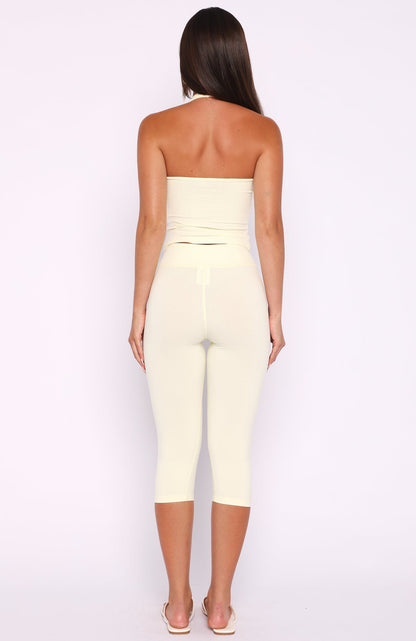 Focus On The Good Capri Pants Lemon