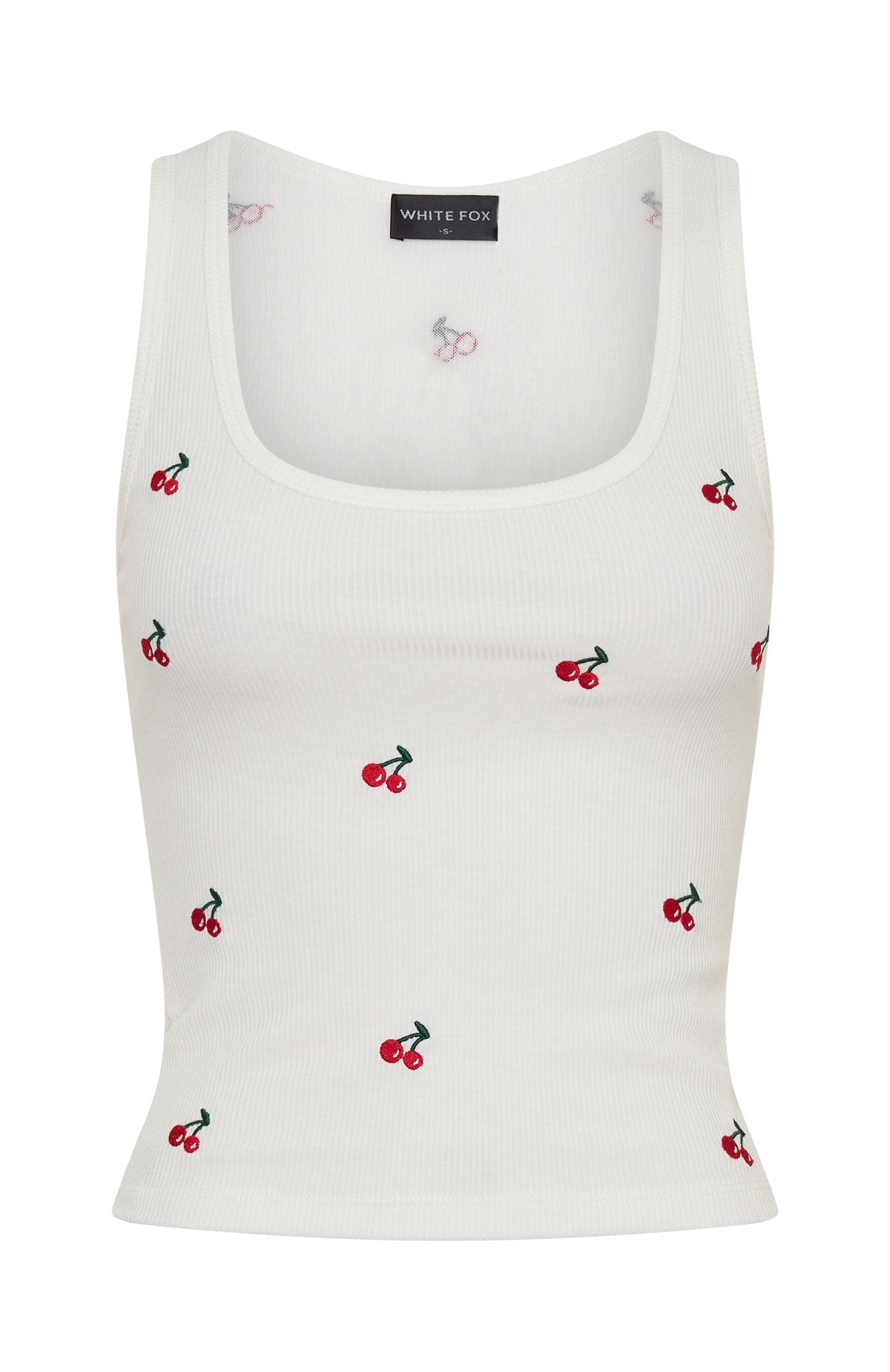 Freshly Picked Ribbed Tank White