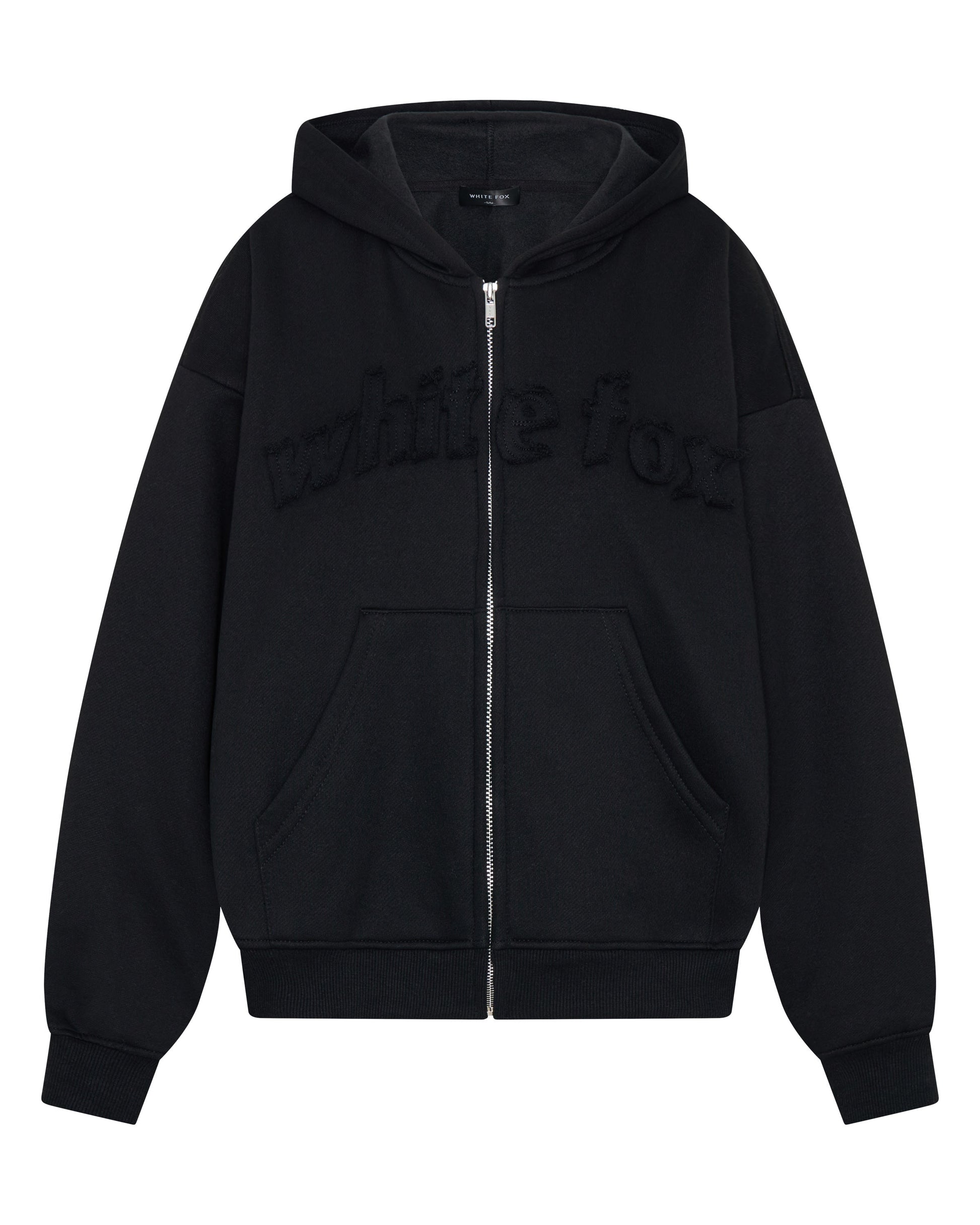 From The Archives Lexi Boxy Zip Front Hoodie Black