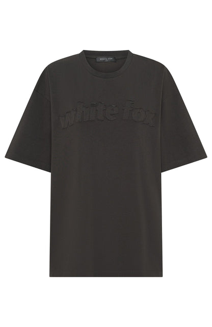 From The Archives Lexi Oversized Tee Charcoal