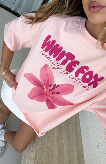 Got That Glow Oversized Tee Peach