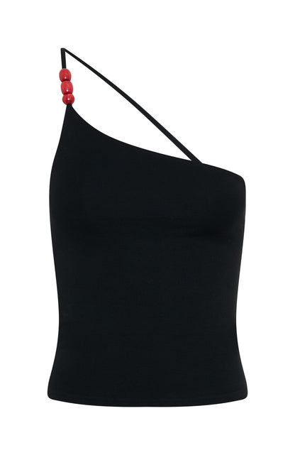 Here For Fun Top Black