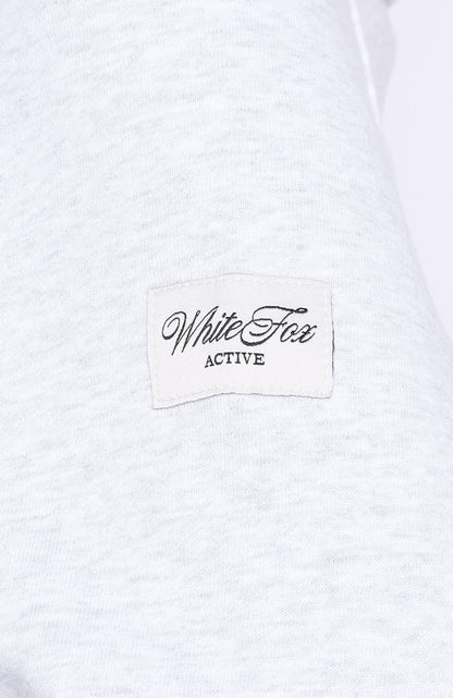 Keep It Rolling Cropped Off Shoulder Sweater Grey Marle