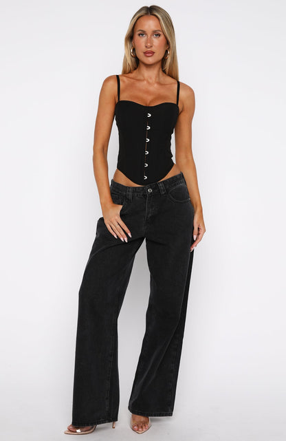 Lost In Paris Bustier Black