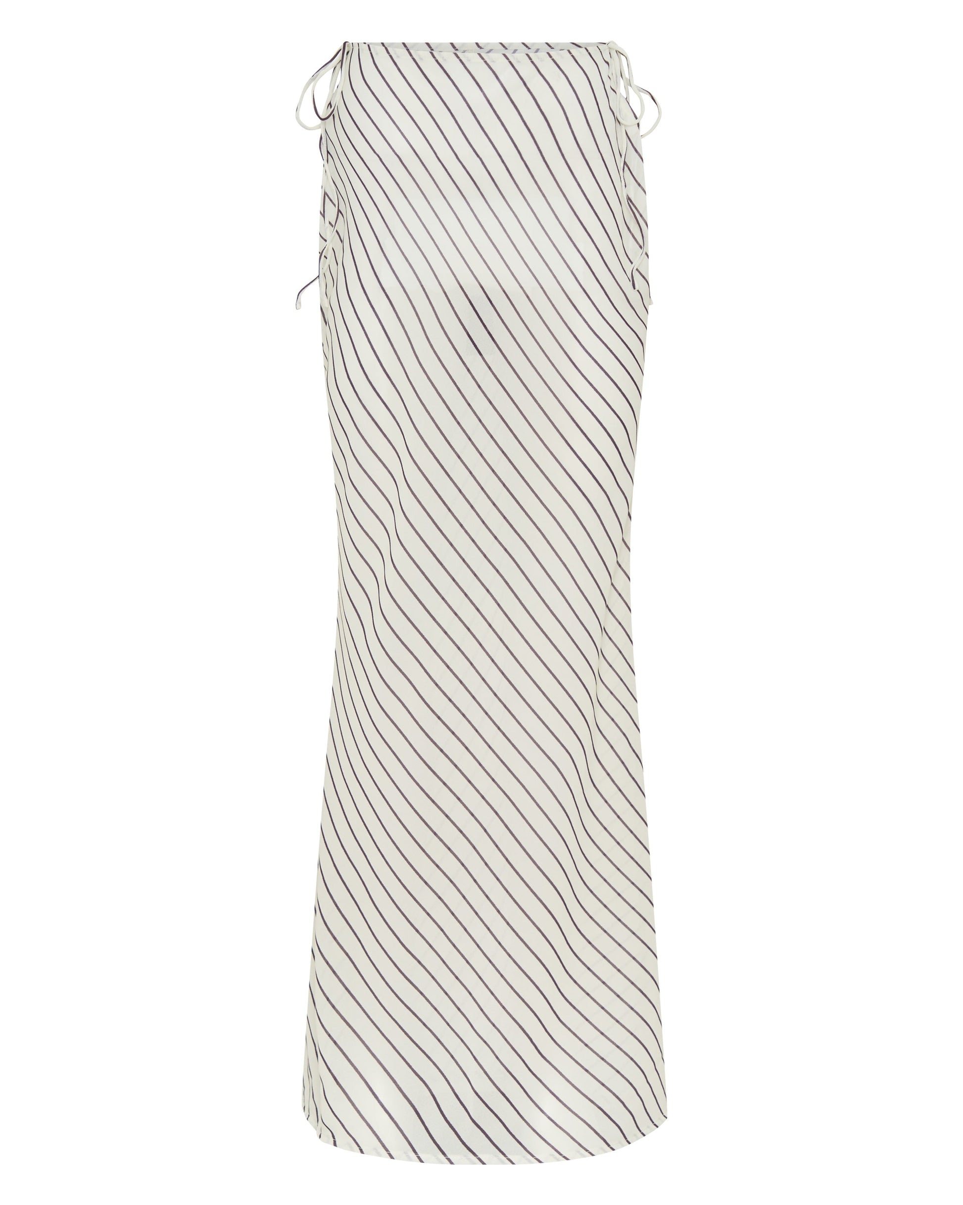 Luminous Maxi Skirt Cream/Choc Stripe