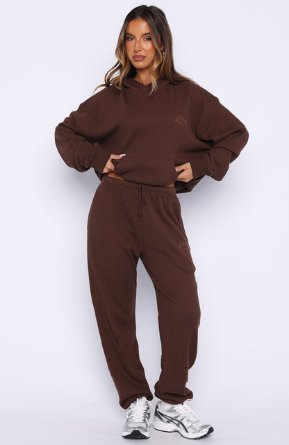 Moving Out Waffle Sweatpants Chocolate