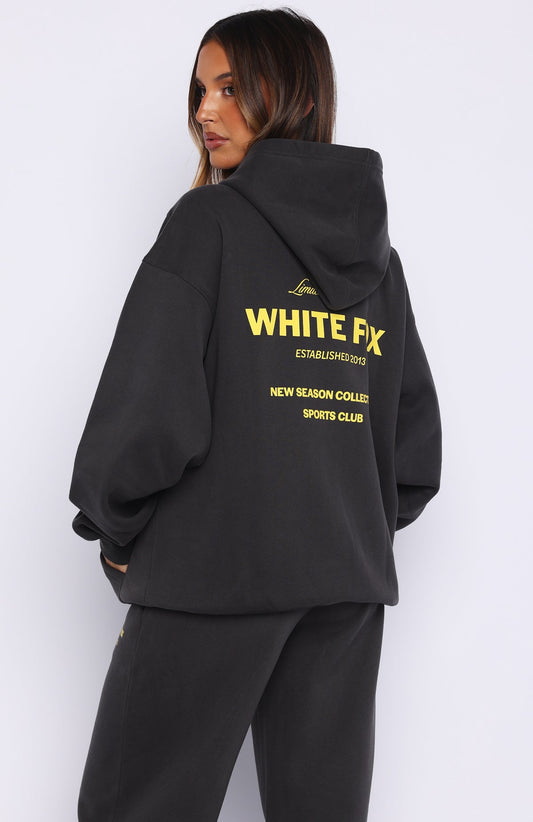 Proving Myself Wrong Zip Front Hoodie Charcoal