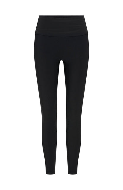 Push Me Foldover Leggings Black