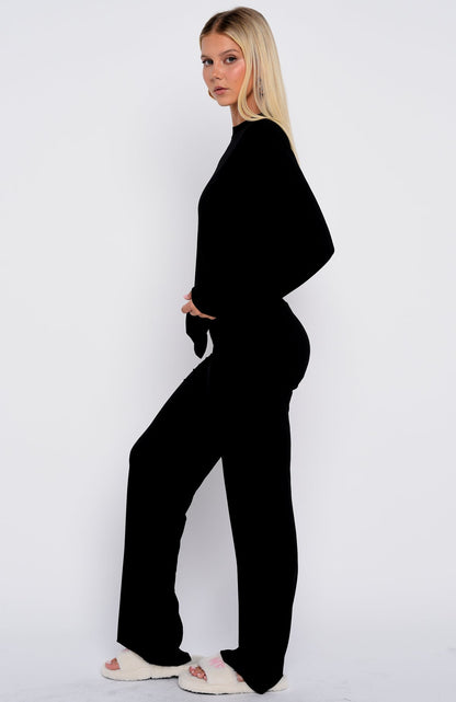 Slow Life Pyjama Pants Black
