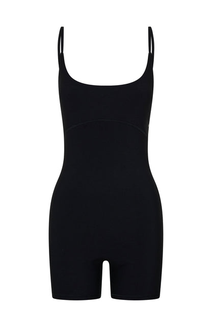 Track Playsuit Black