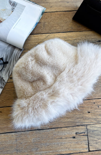 Trixie Faux Fur Hat Cream