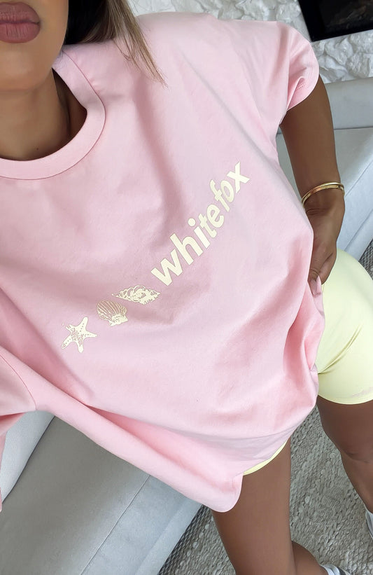 Tropic Rush Oversized Tee Pink