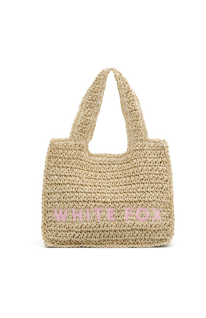 Tyrus Small Top Handle Bag Natural/Baby Pink