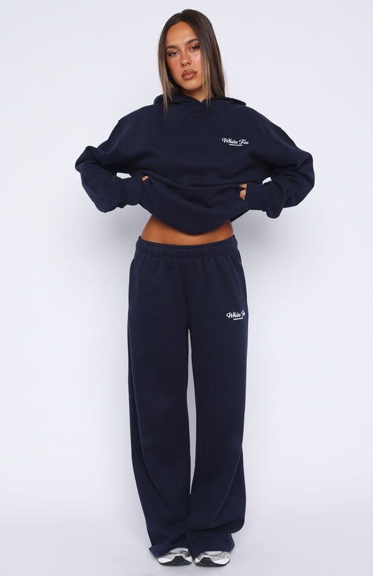 Verano Sixteen Lilia Wide Leg Sweatpants Navy