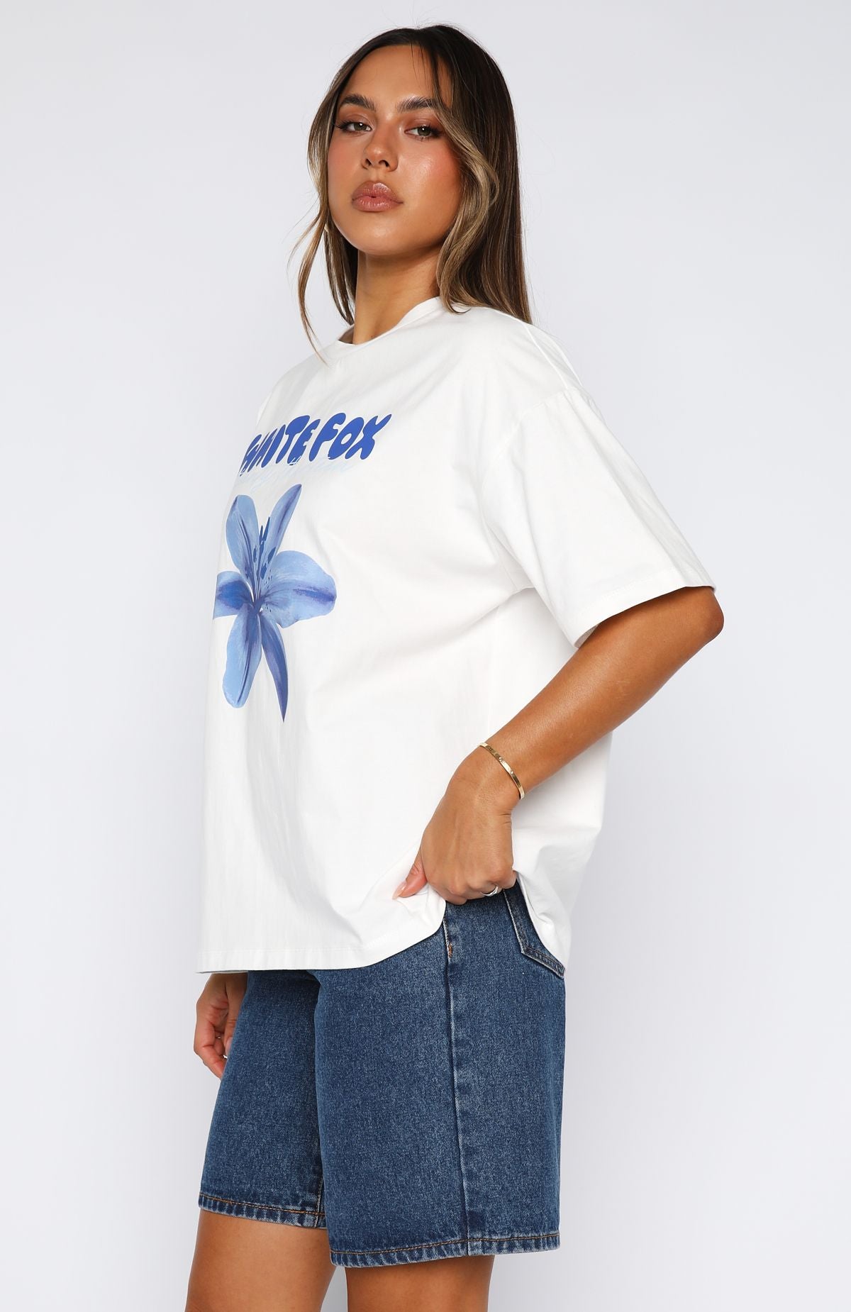 Got That Glow Oversized Tee White