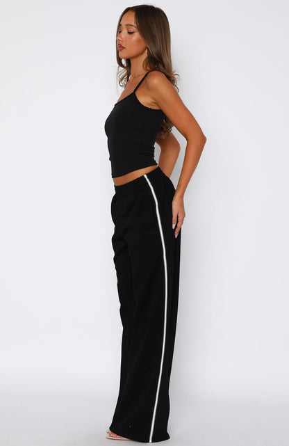 Travel Era Track Pants Black